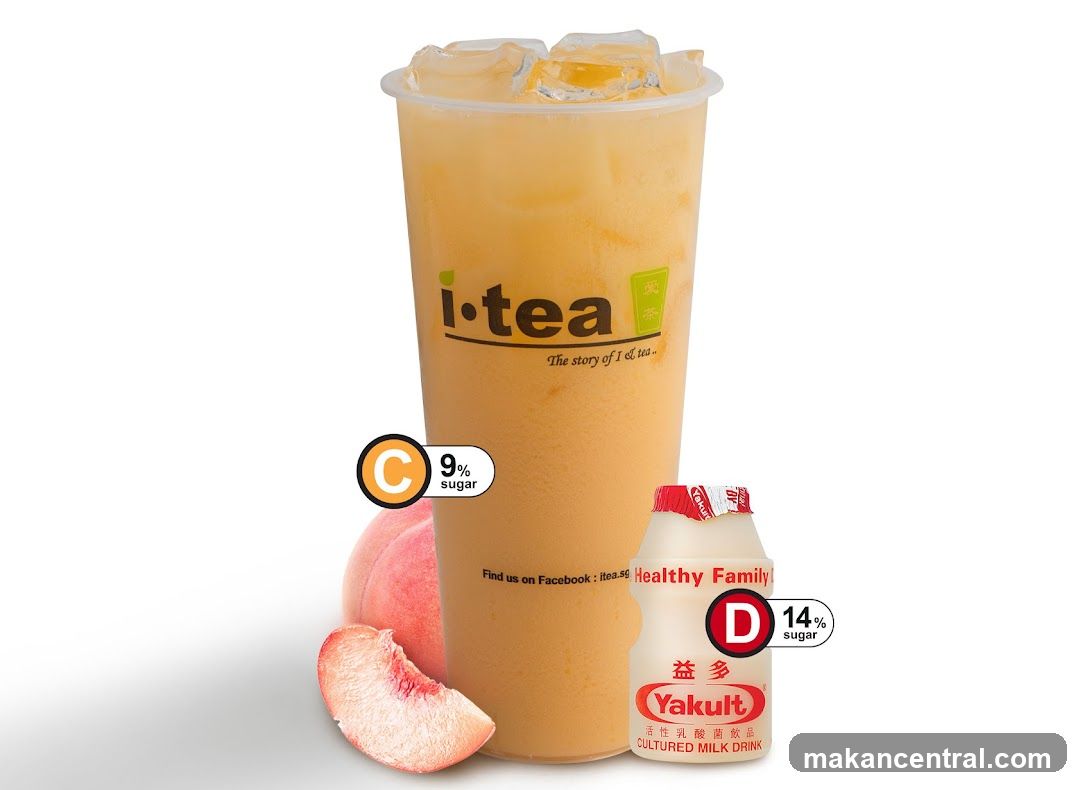 I-tea Peach Drink with Yakult