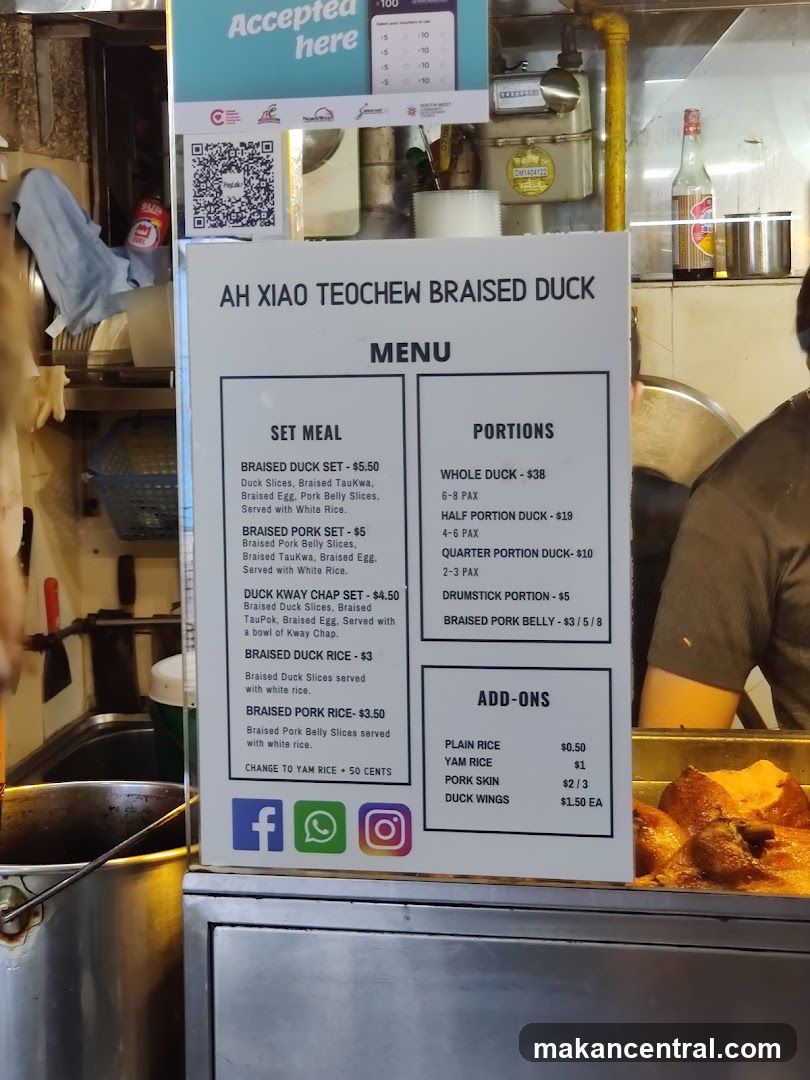 AH XIAO TEOCHEW BRAISED DUCK MENU