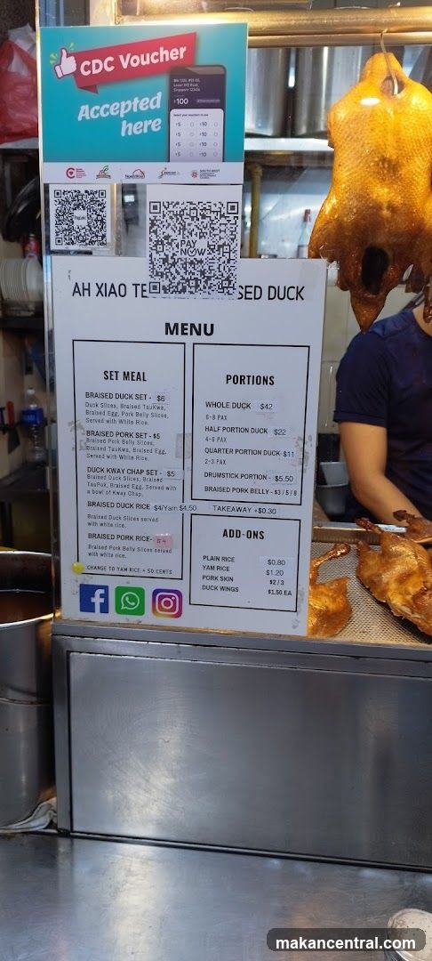 Braised Duck Menu