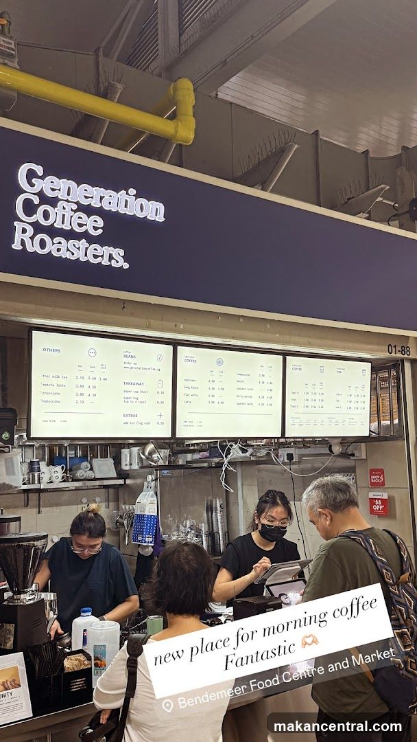 Generation Coffee Roasters Menu