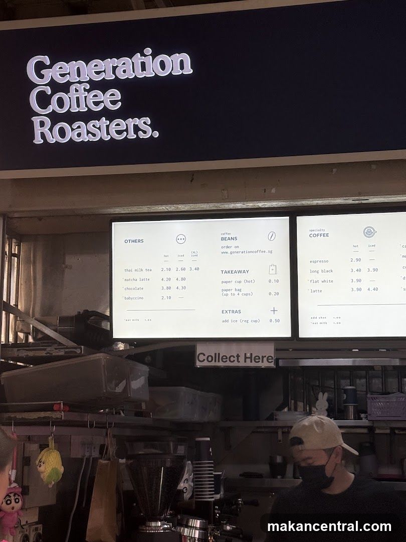 Generation Coffee Roasters Menu