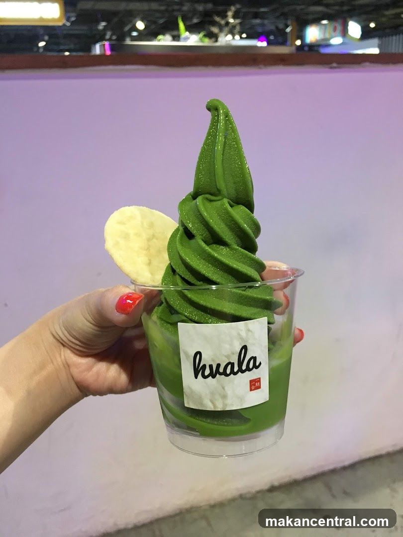 Matcha Soft Serve Ice Cream