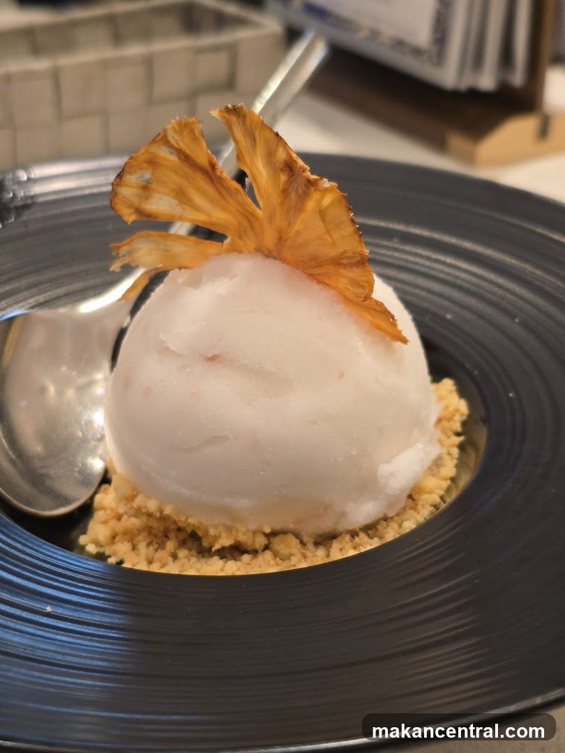 Dessert with Dried Pineapple
