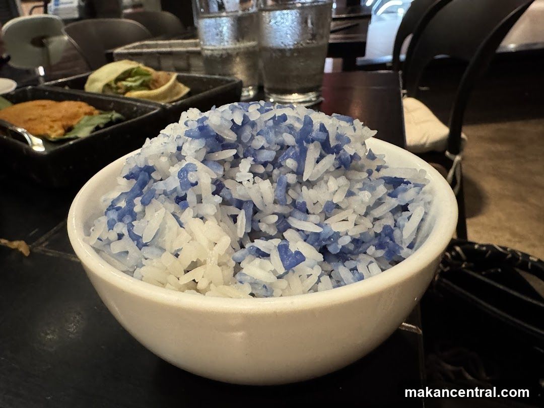 Blue and White Rice