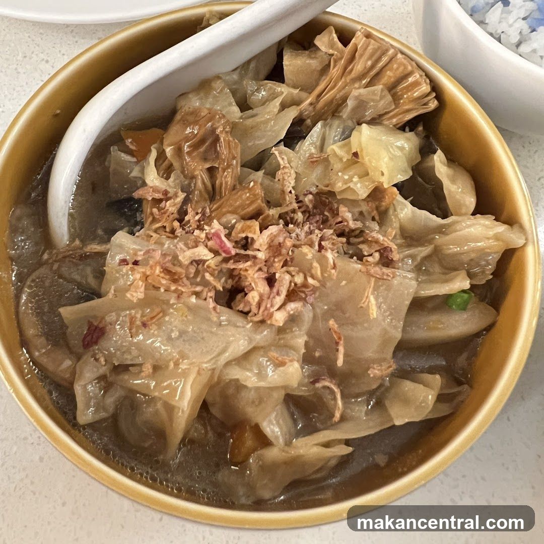 Braised Cabbage with Tofu Skin