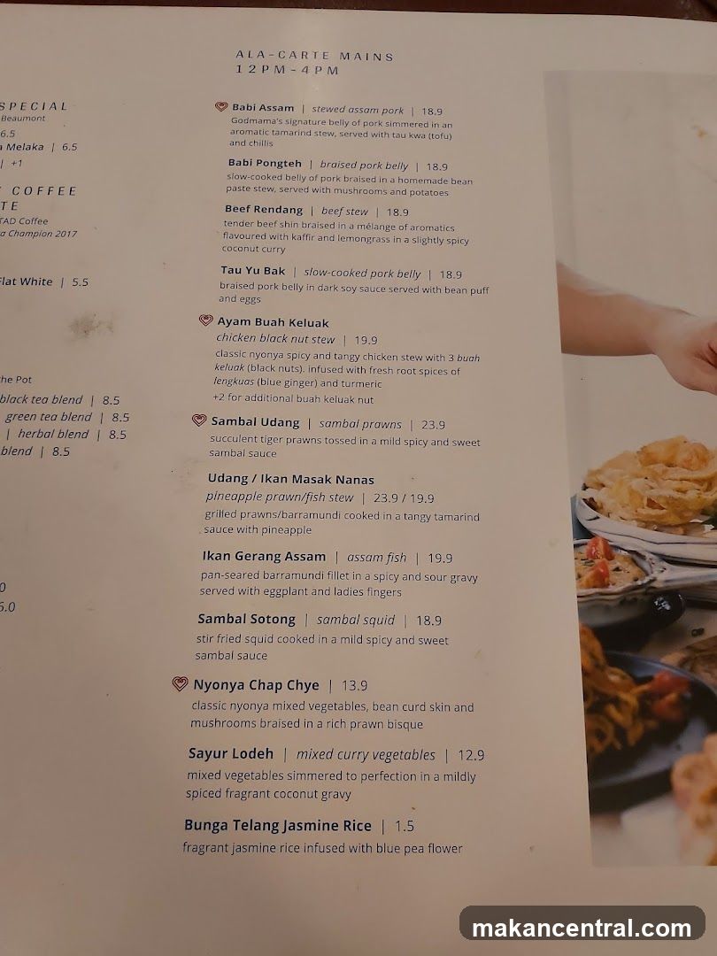 ALA-CARTE MAINS 12PM-4PM