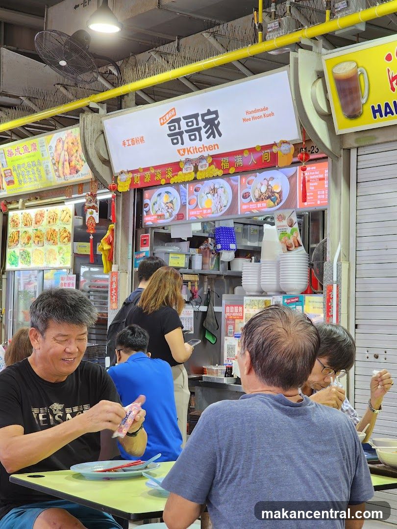 Food Stall with Customers