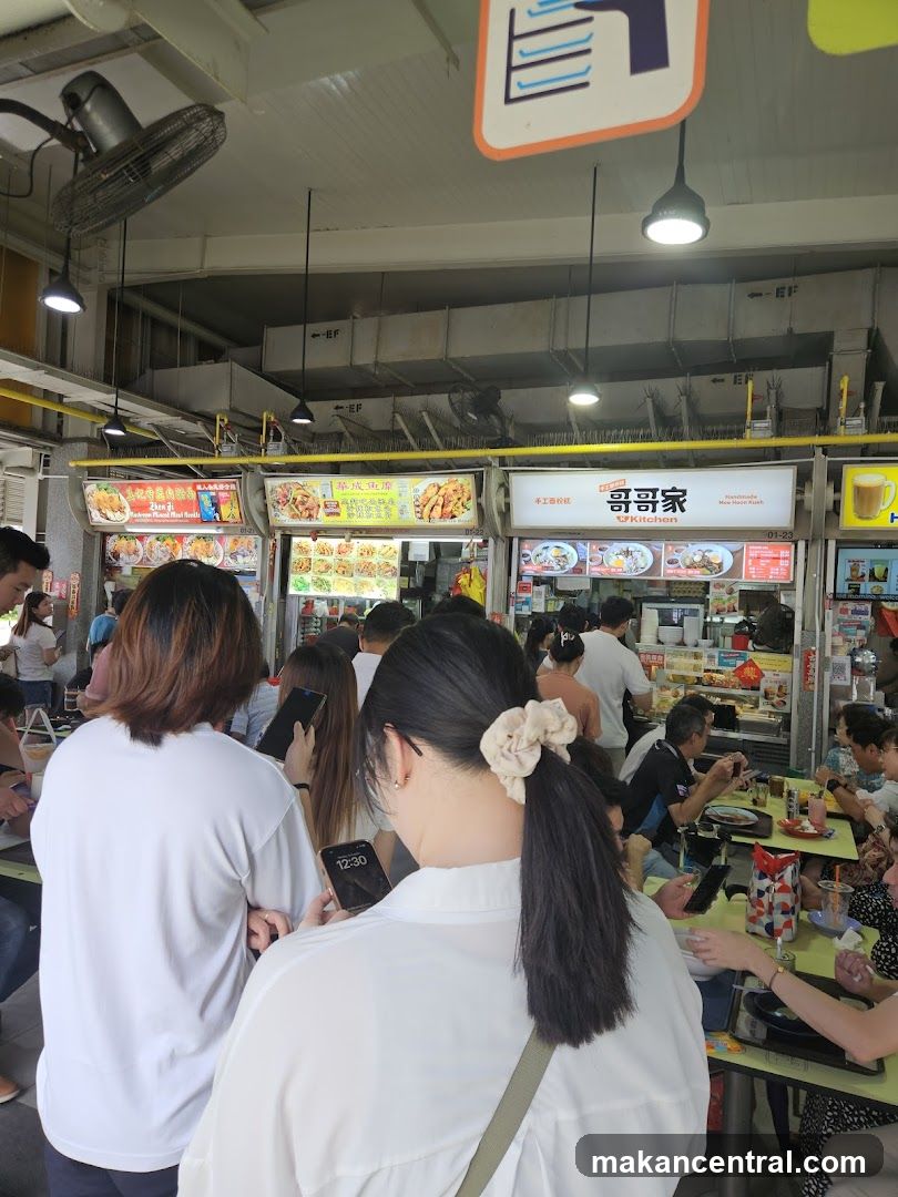 Food Stalls with Diners