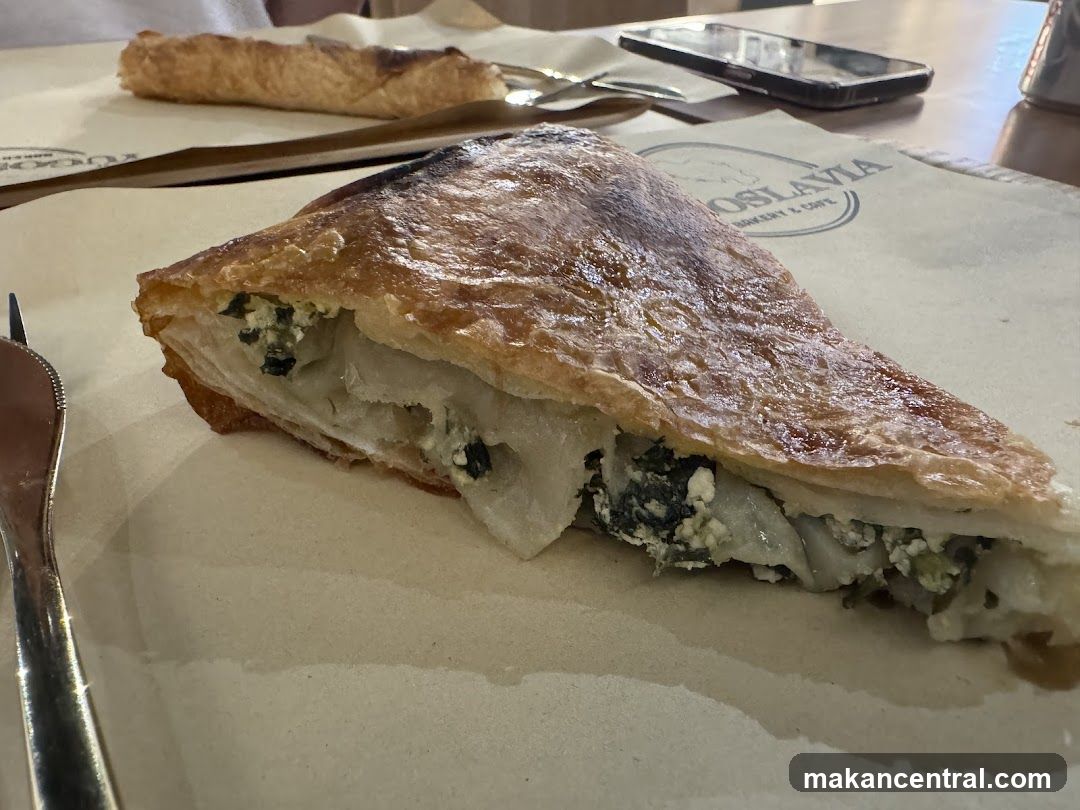 Slice of Spinach and Feta Pastry