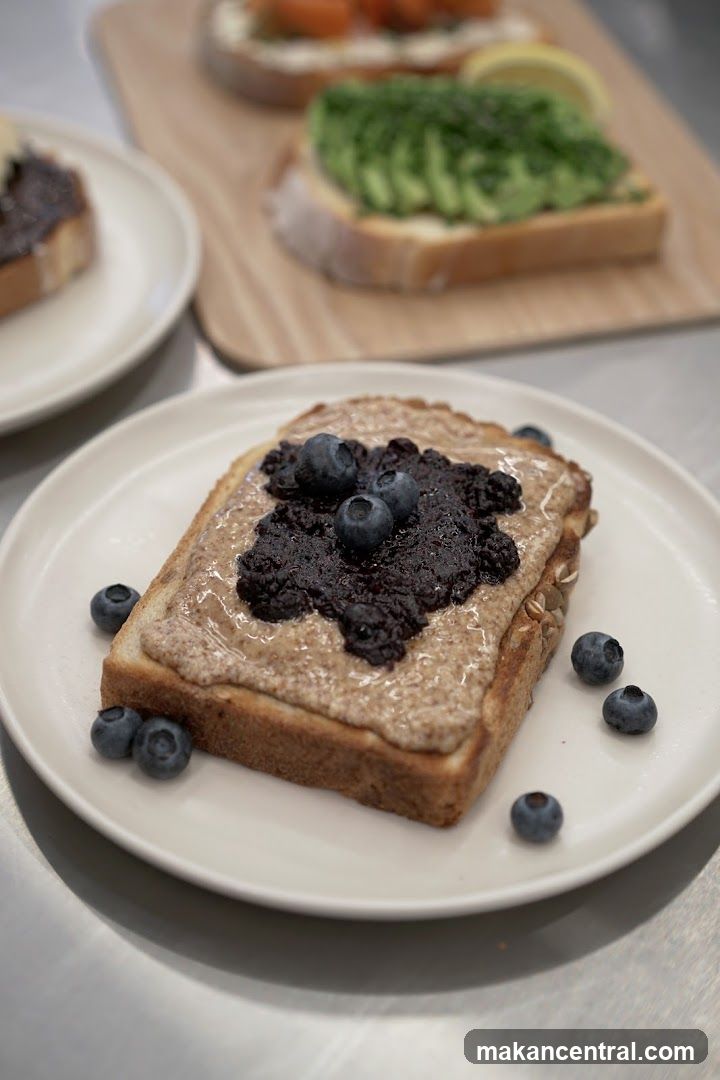 Almond Butter and Blueberry Toast