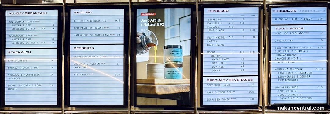 Cafe Menu