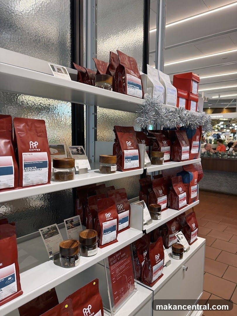 Coffee Bags on Shelves