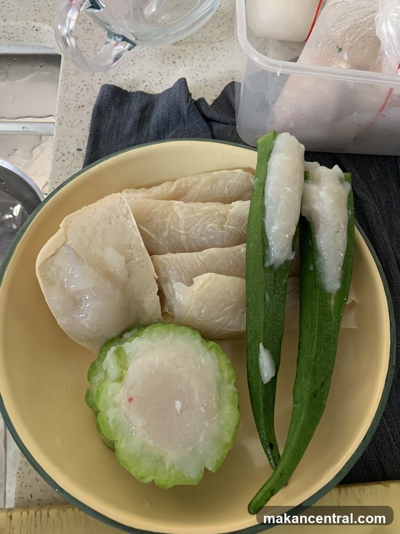 Stuffed Okra and Bitter Gourd
