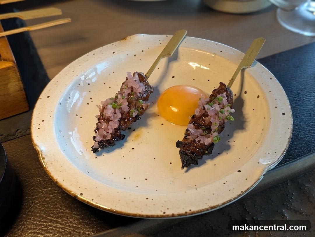 Skewers with Egg Yolk