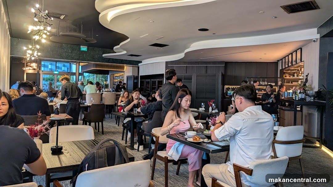 Restaurant Interior with Diners