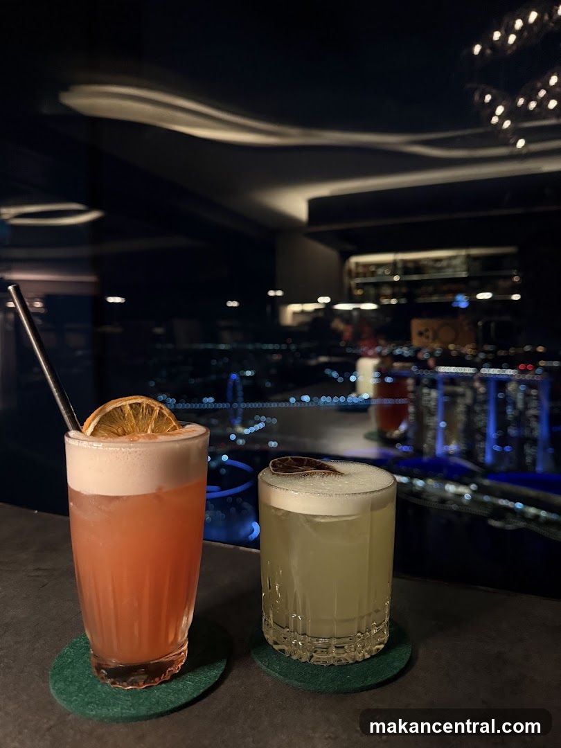 Cocktails with City View