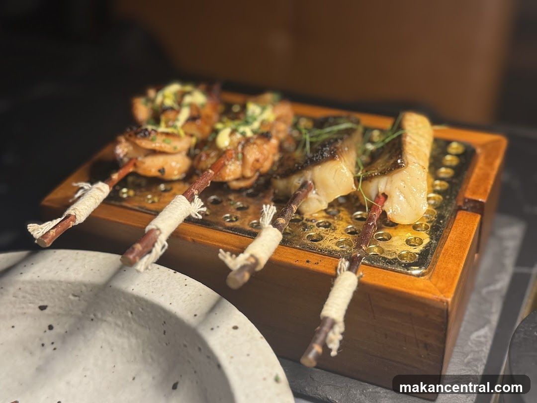 Skewered Meats and Fish