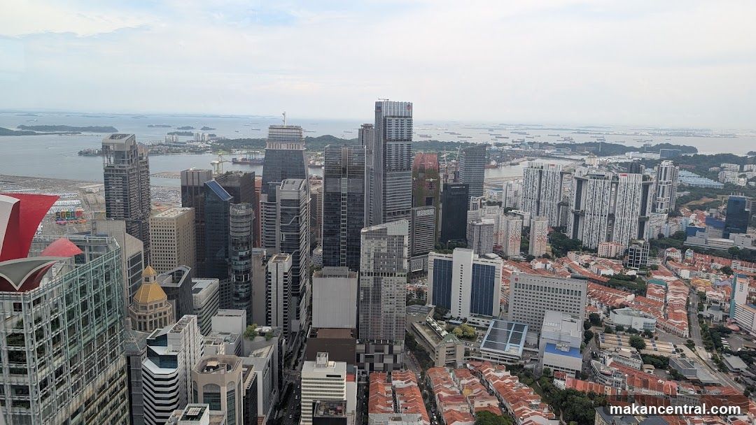 Cityscape with Skyscrapers and Harbor