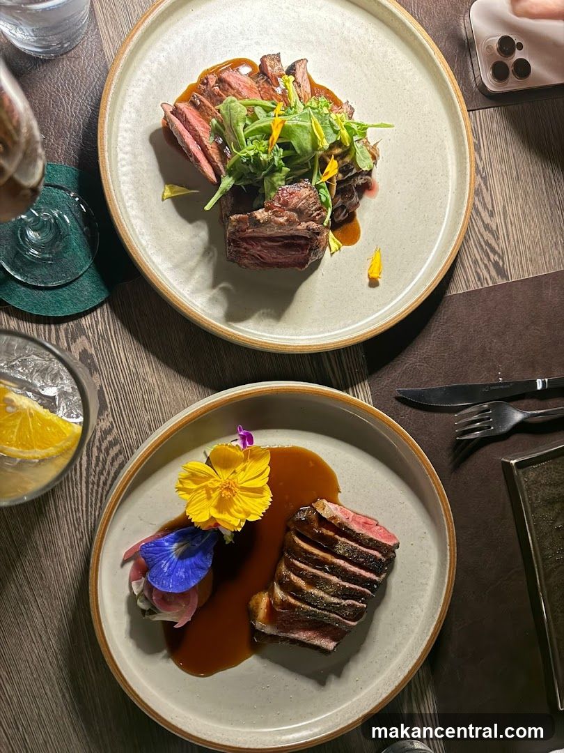 Two Plates of Sliced Steak