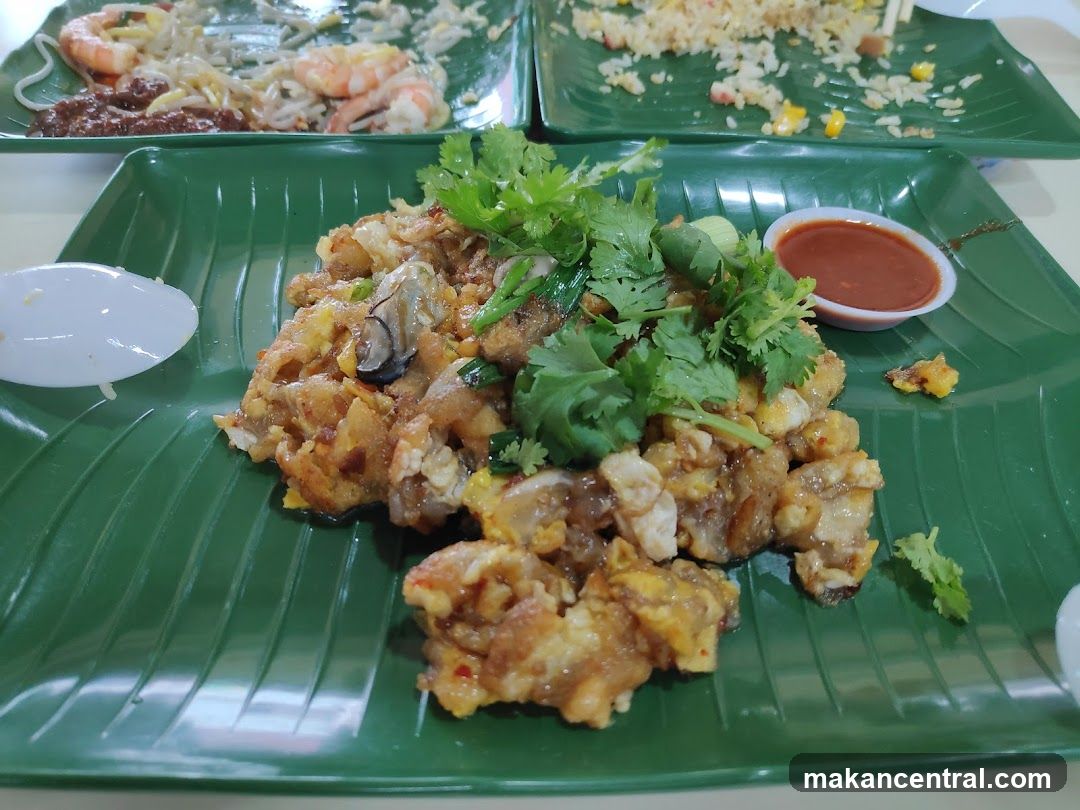 Oyster Omelette and Fried Rice