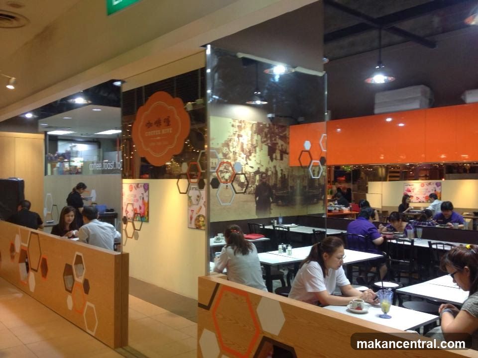 Interior of a cafe with patrons