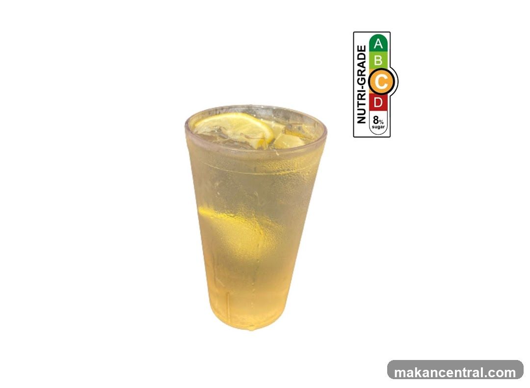 Lemonade with Nutri-Grade label