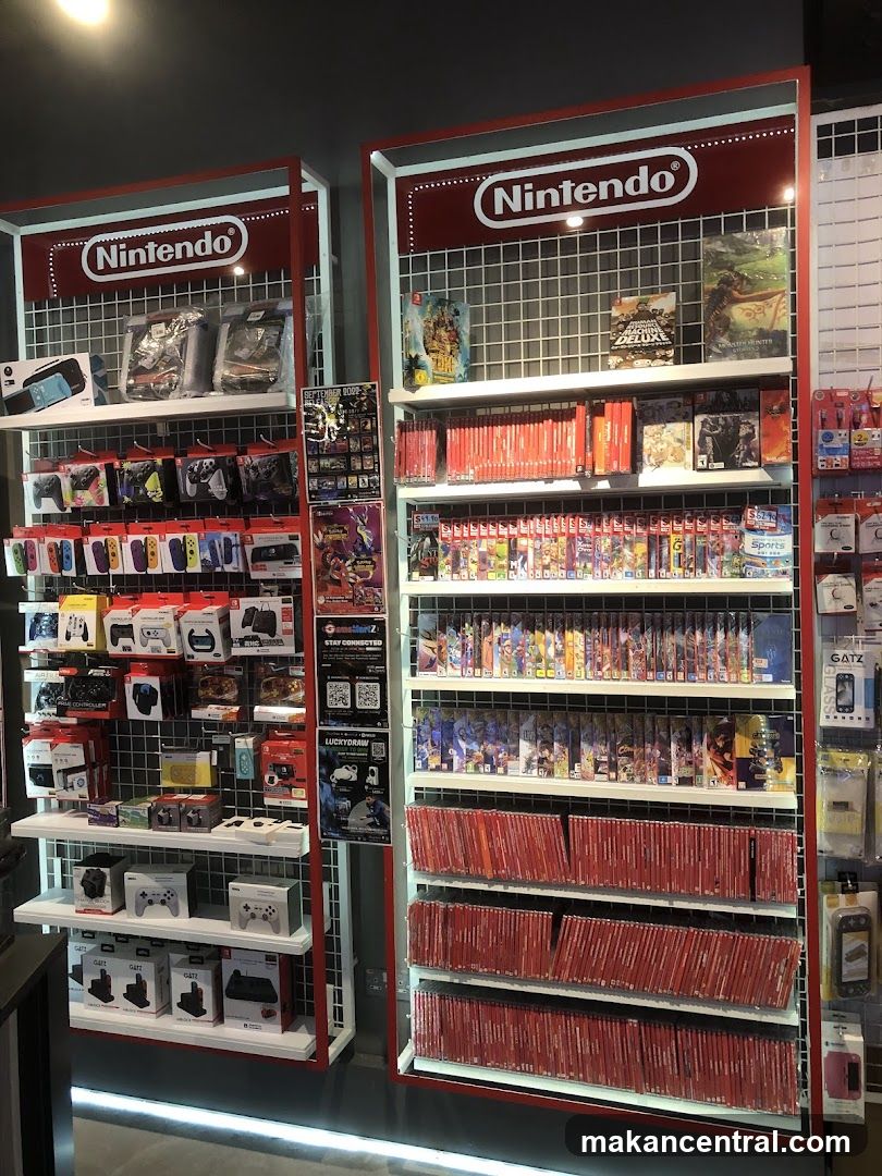 Nintendo Games and Accessories Display