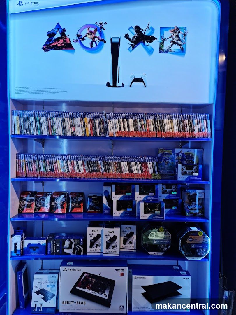 PlayStation 5 Games and Accessories Display