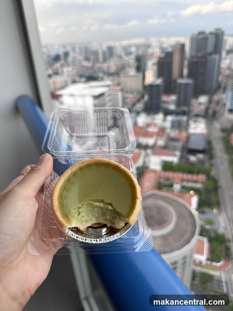Matcha Tart with City View