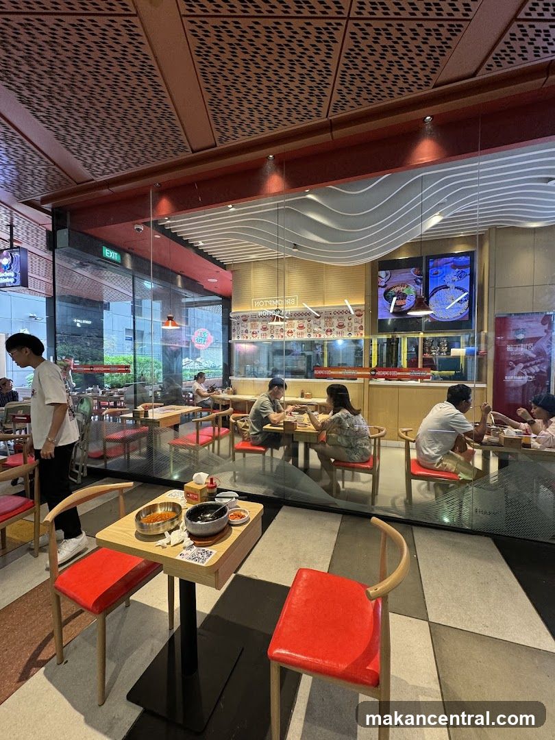 Restaurant Interior with Diners