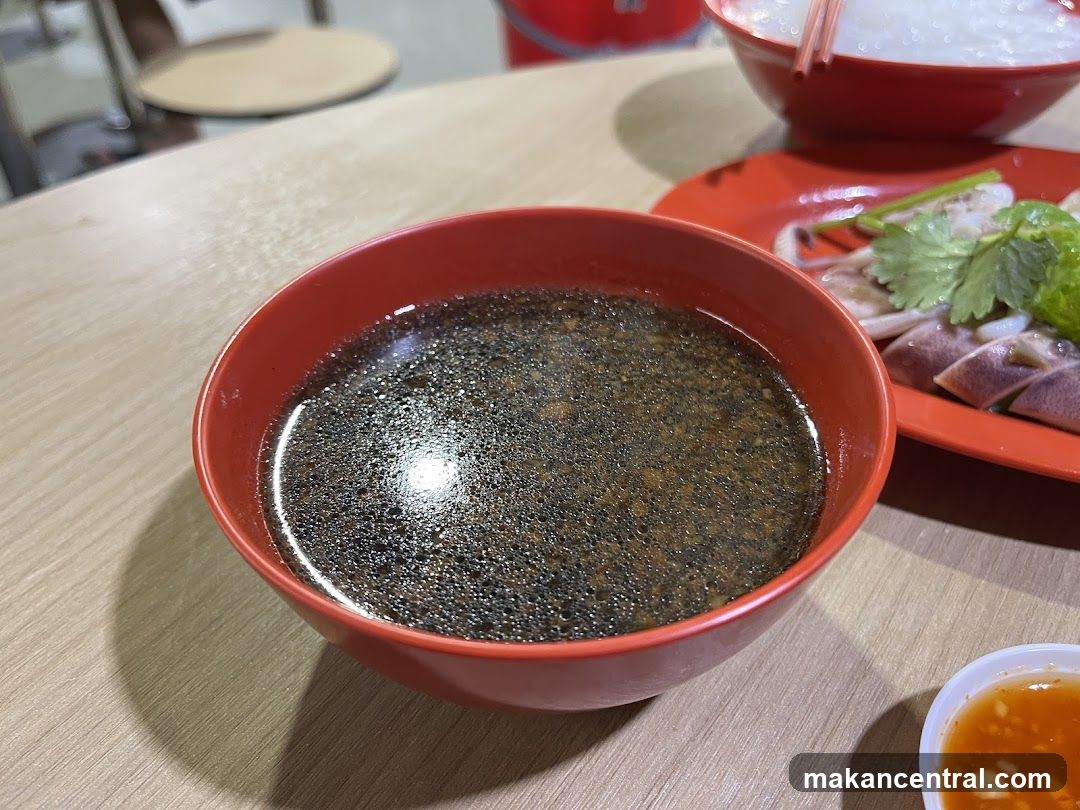 Soup and Squid Dish