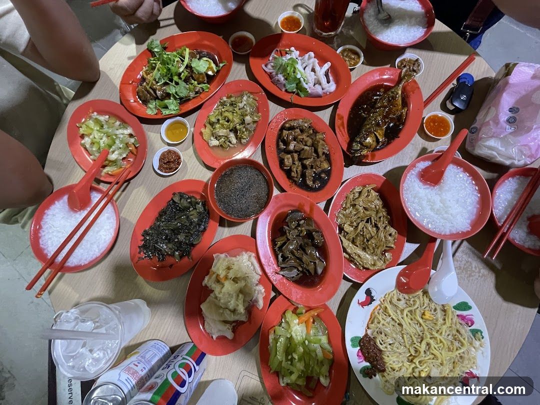 Table full of food