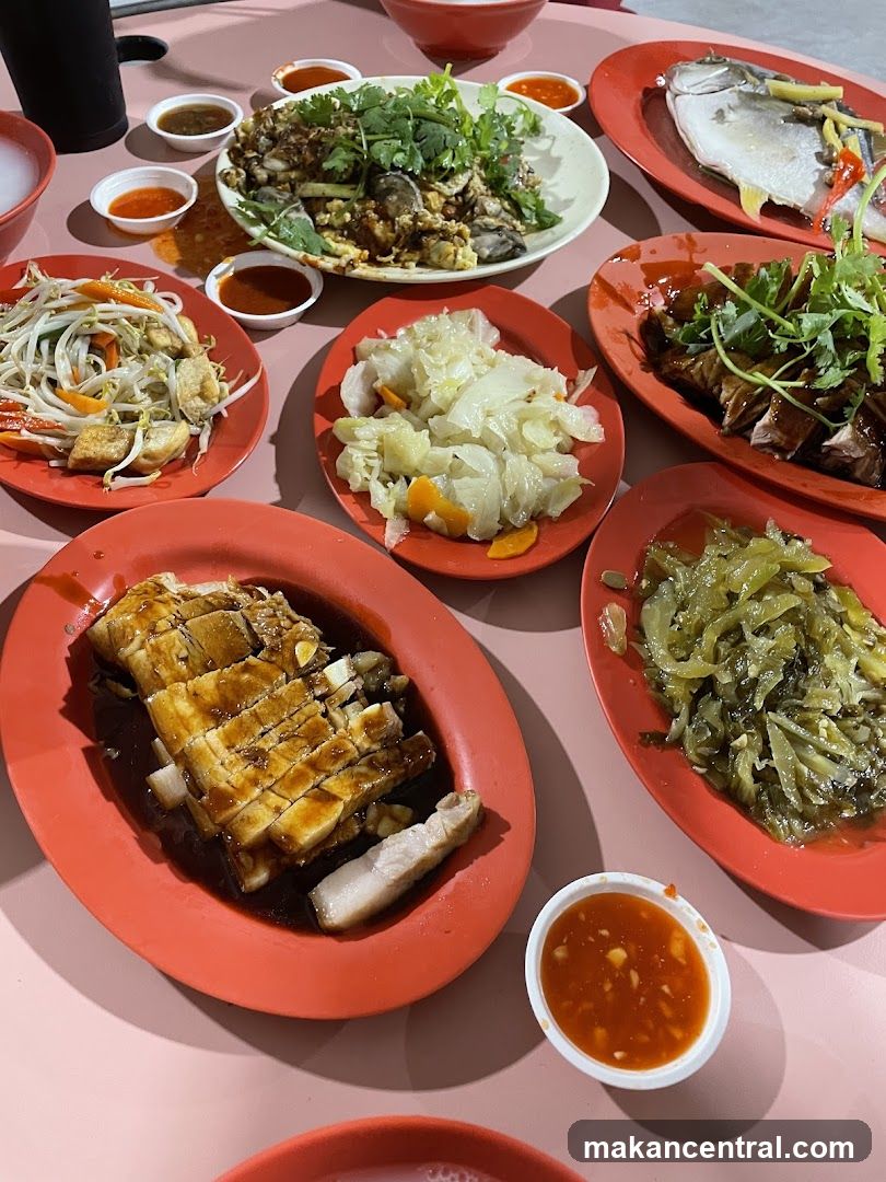 Table with various dishes