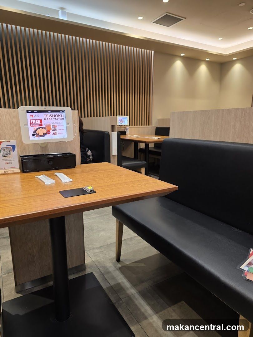 Restaurant Interior with Digital Menu