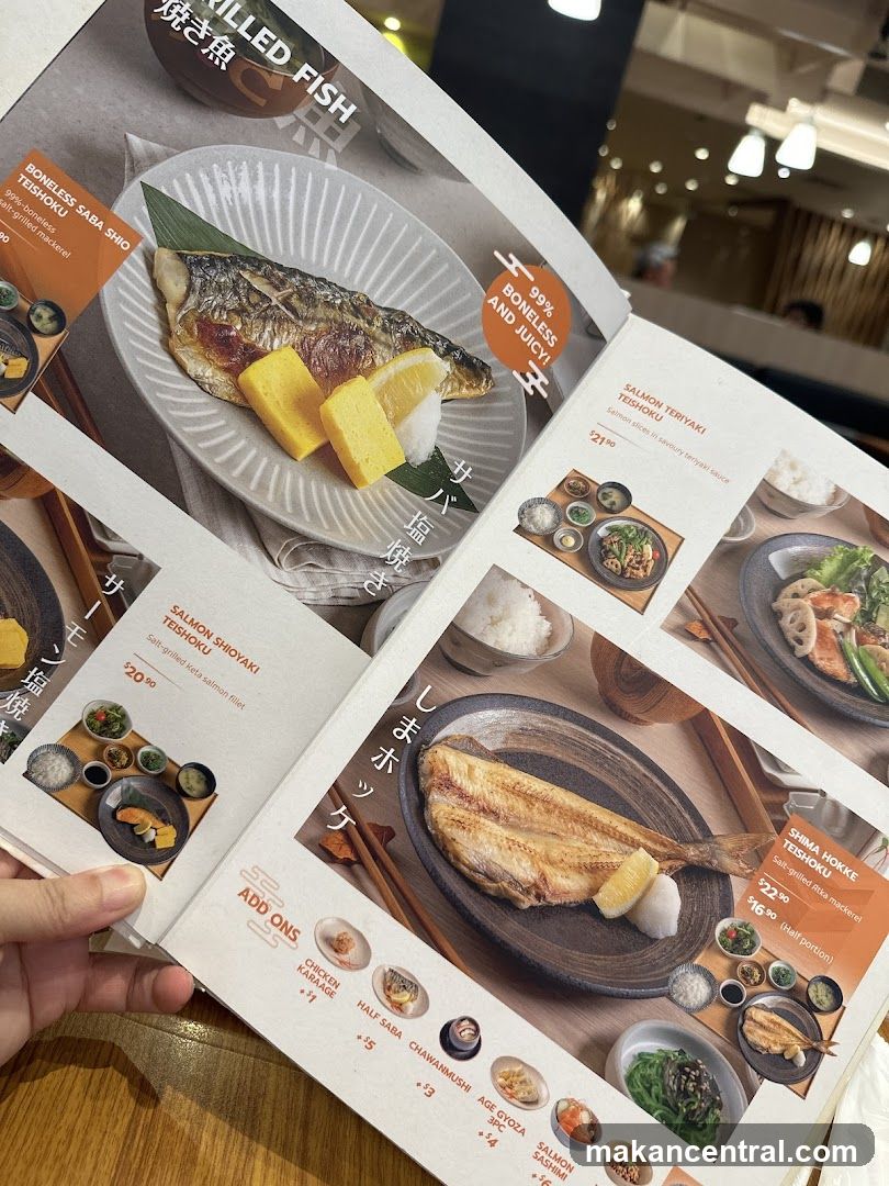 Grilled Fish Menu