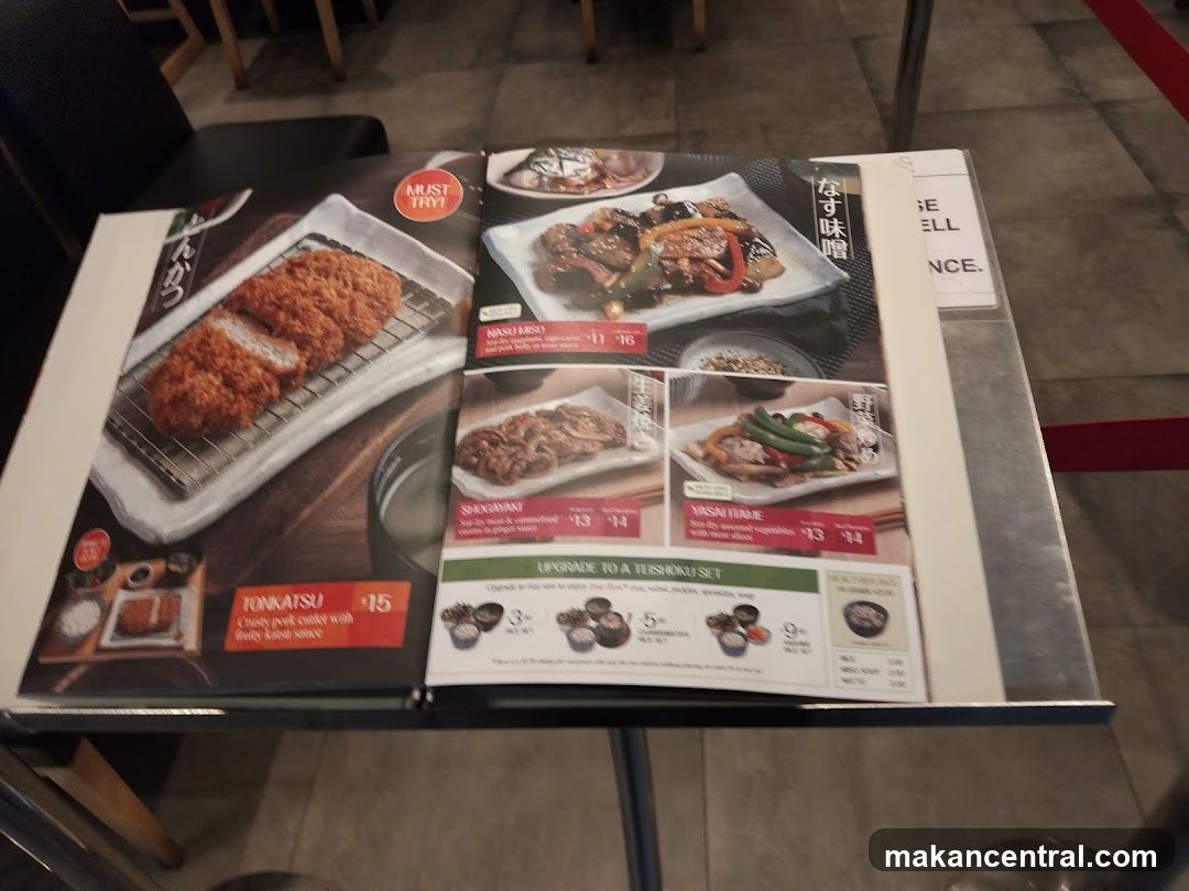 Japanese Menu