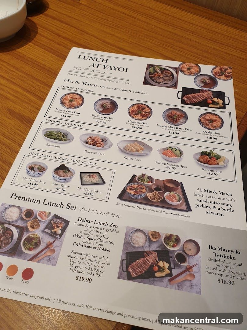 LUNCH AT YAYOI