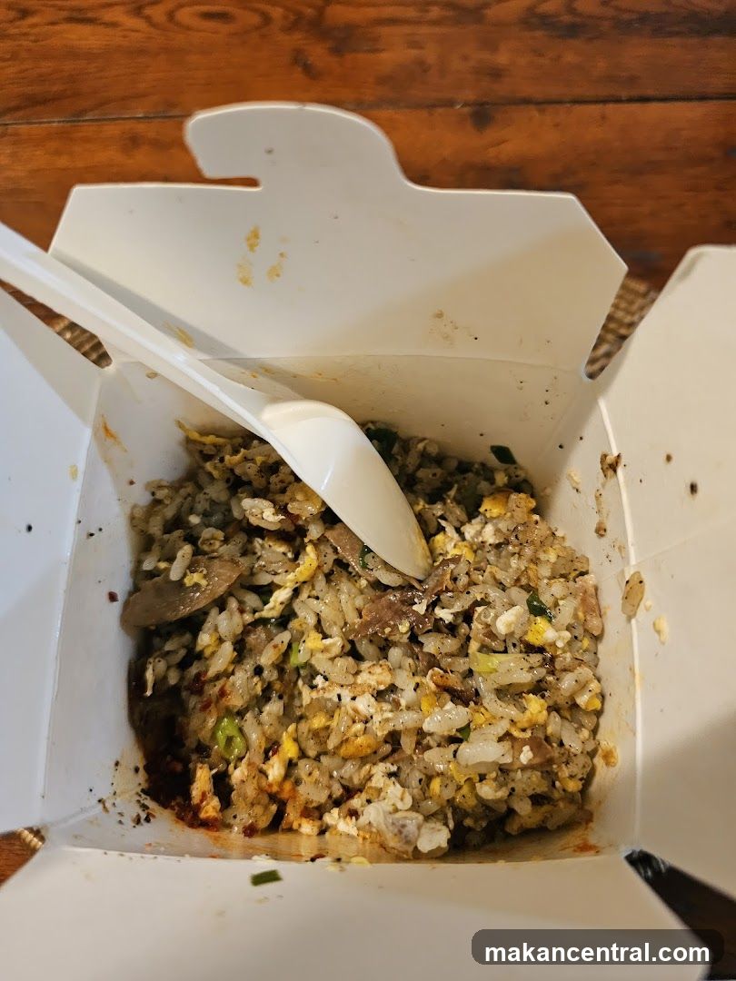 Fried Rice in Takeout Box