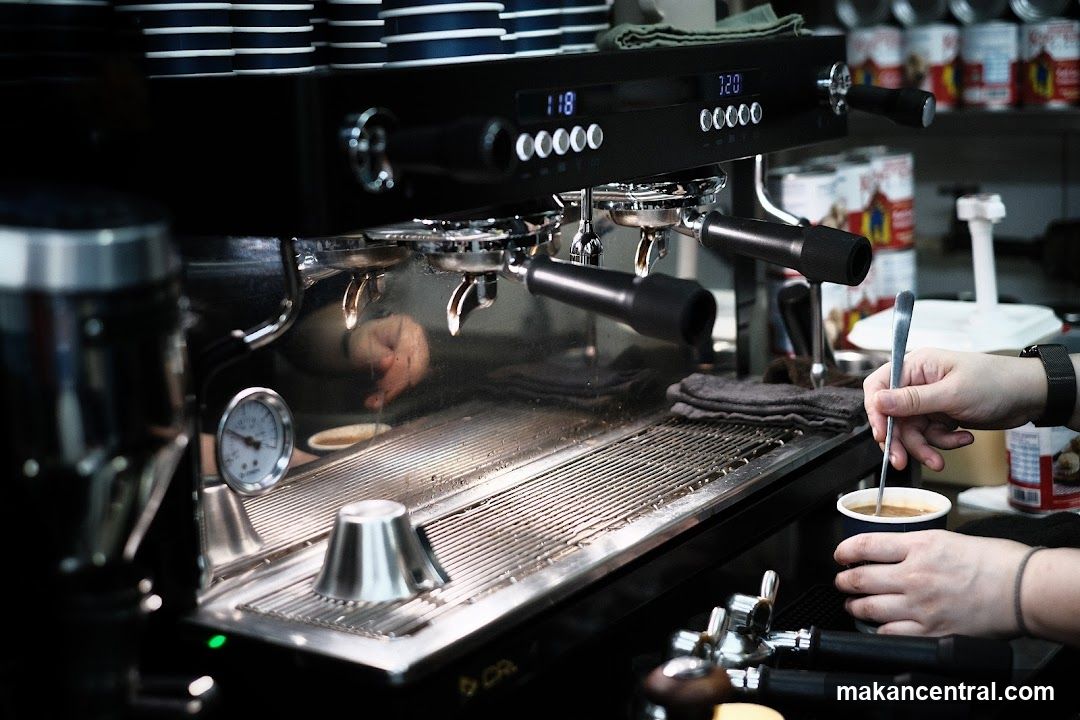 Barista preparing coffee