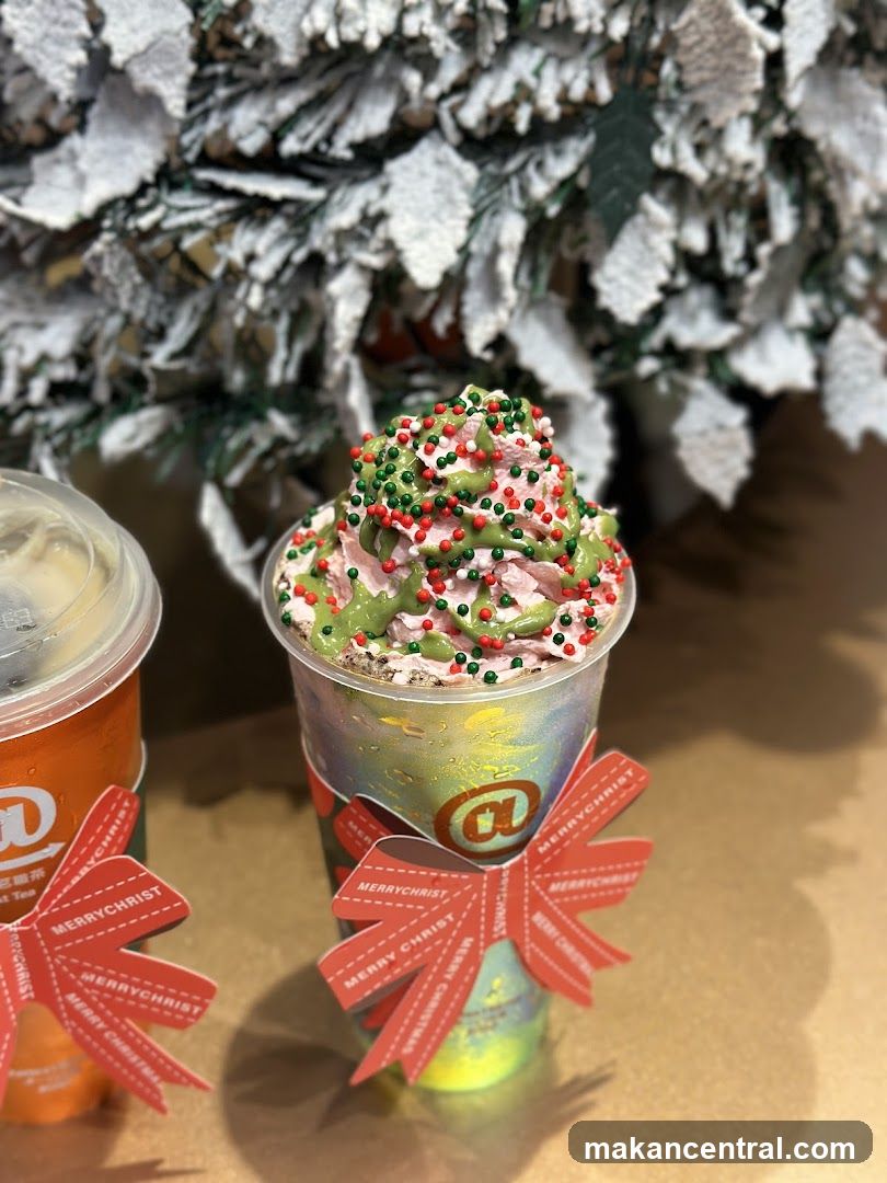 Christmas Drink with Sprinkles