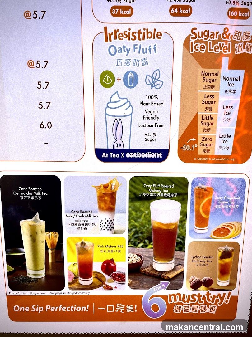 Irresistible Oaty Fluff Menu