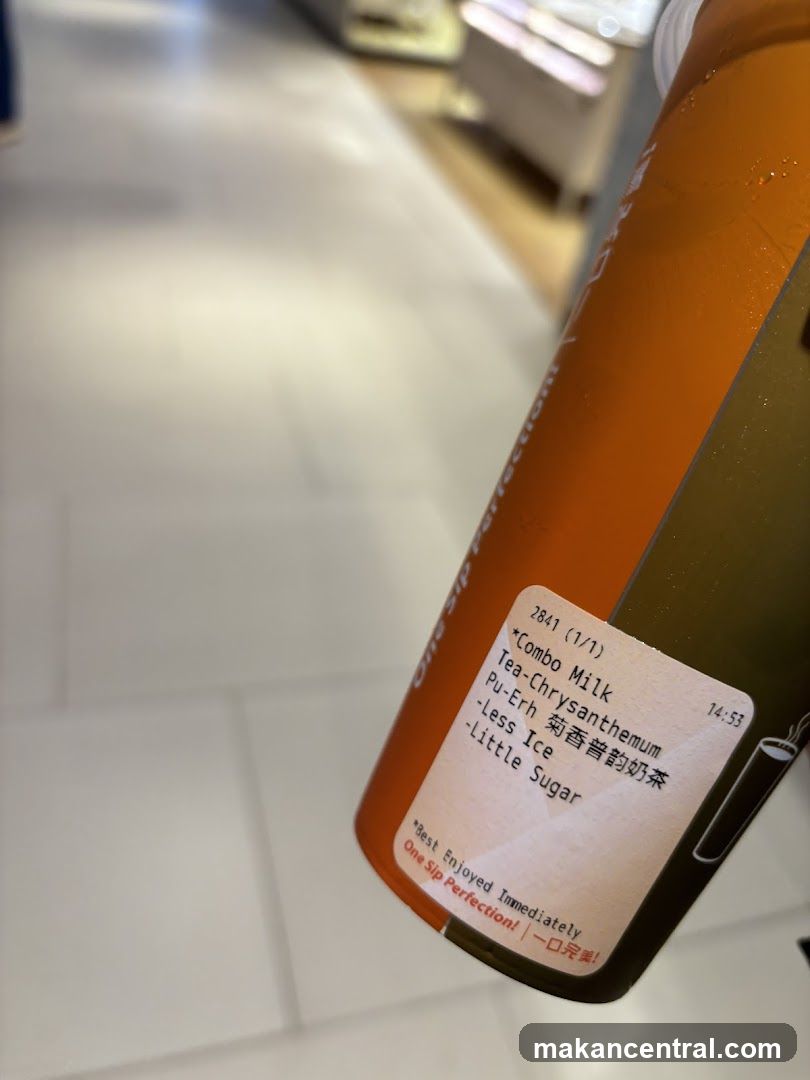 Drink Order Sticker