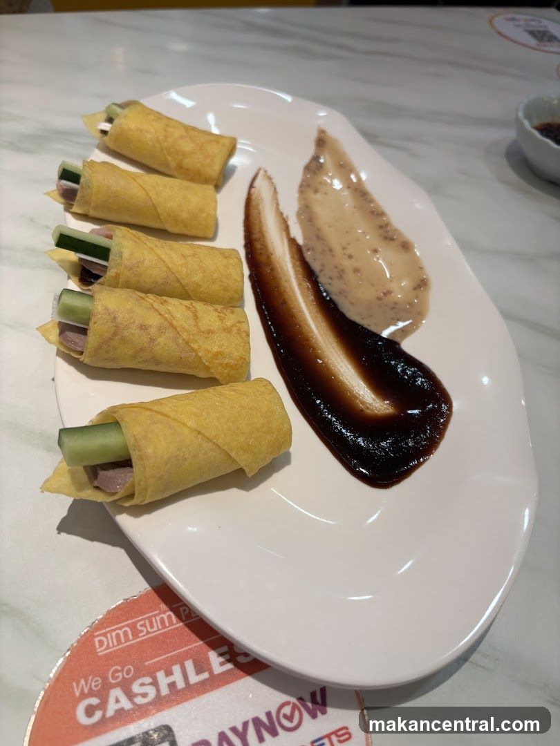 Peking Duck Wraps with Sauces
