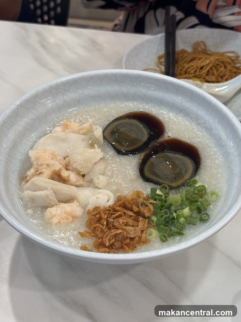 Congee with Century Egg and Fish