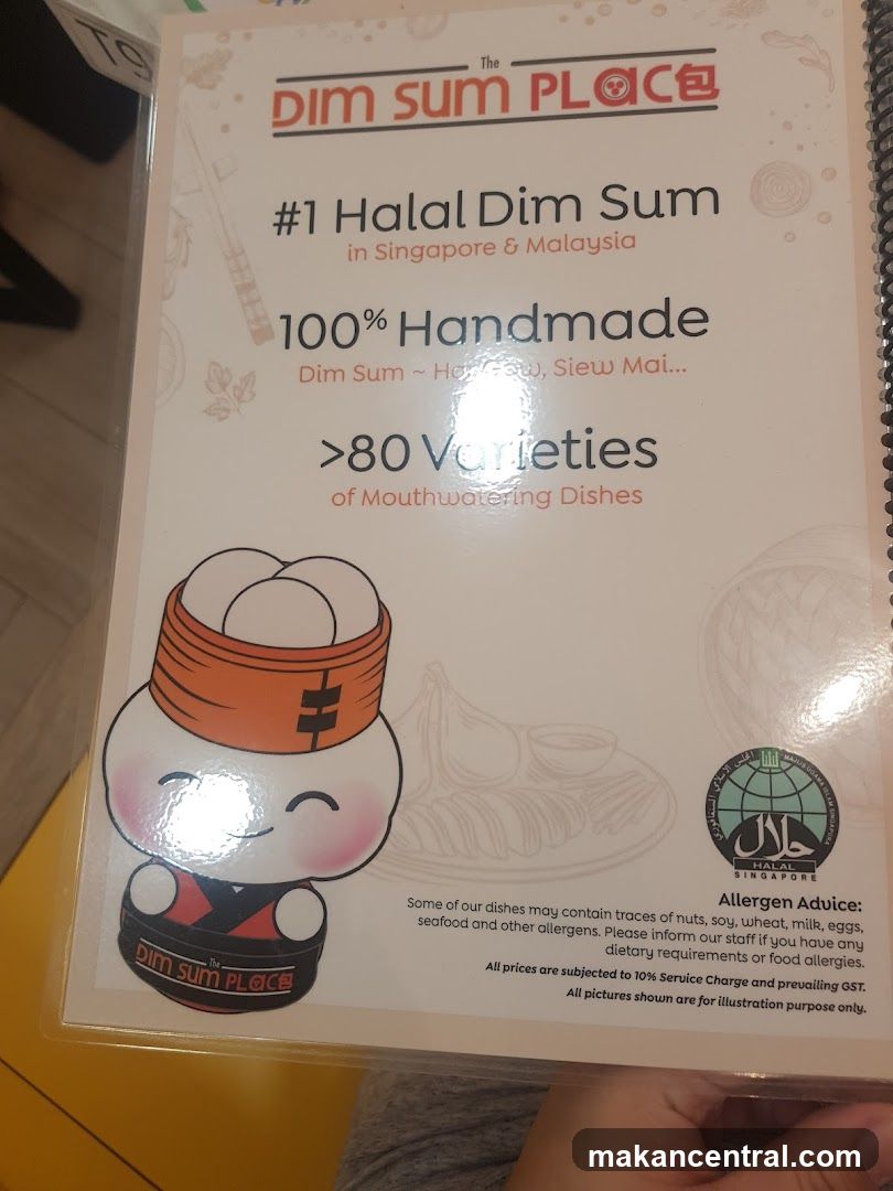 The Dim Sum Place Menu