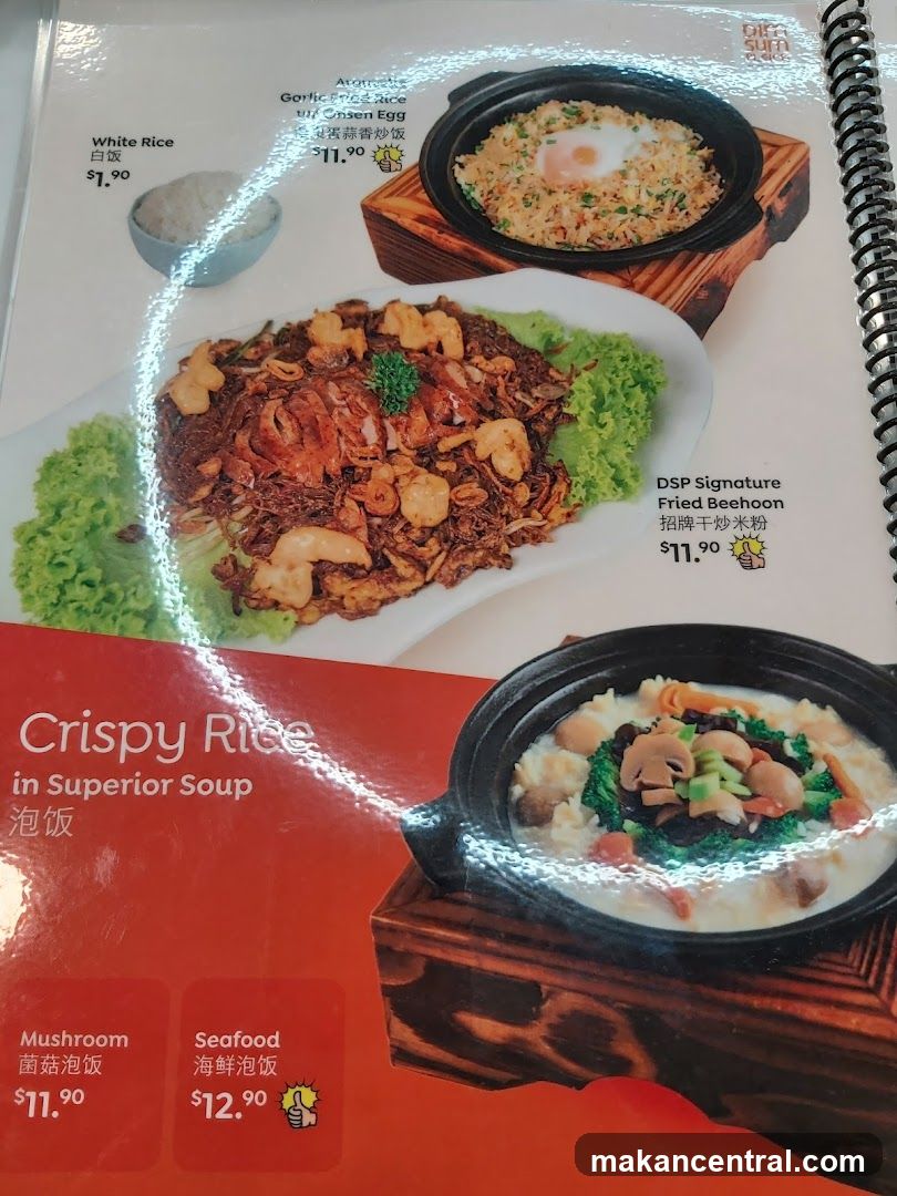 Menu items