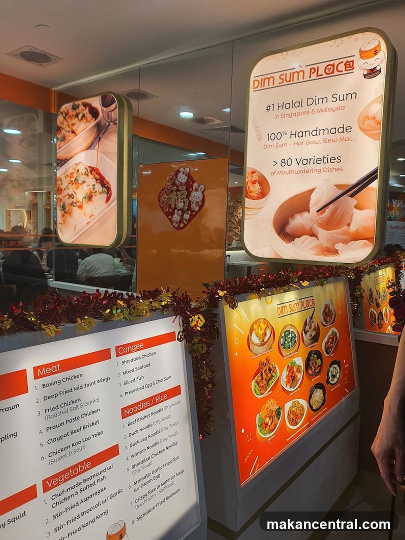 Dim Sum Place Menu and Signage