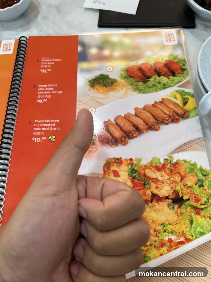 Dim Sum Place Menu