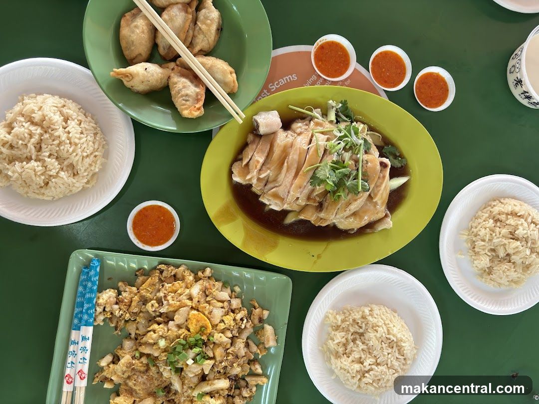 Hainanese Chicken Rice and Fried Radish Cake