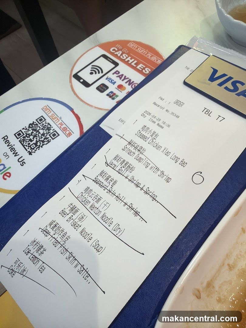 Restaurant Receipt